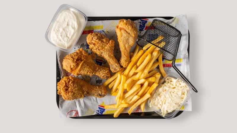Crispy golden fries served as a side at Starbird chicken